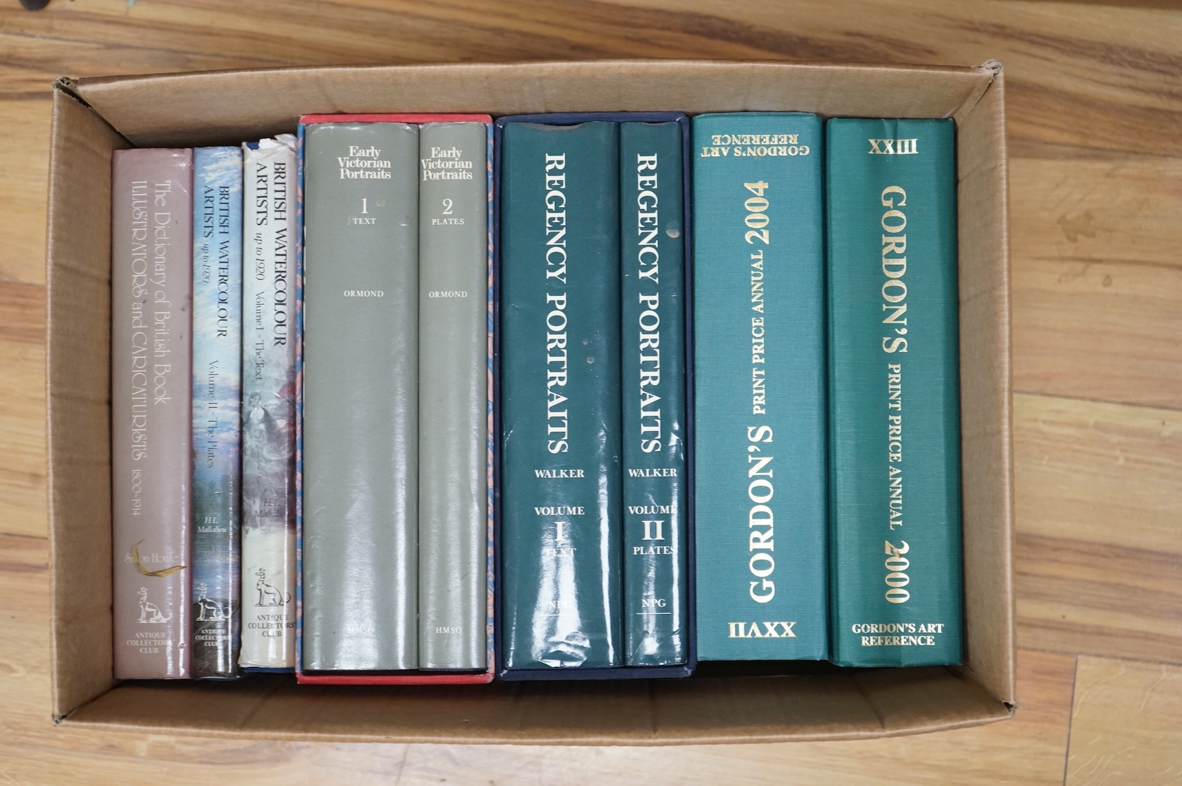 A large collection of mostly art reference books to include A Guide to Baxter Prints and Art Behind Barbed Wire